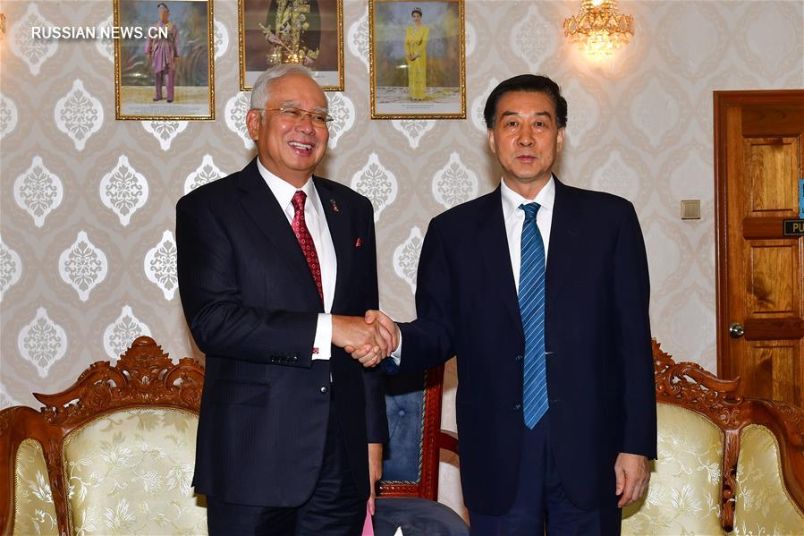 Член Госсовета КНР Ван Юн встретился с премьер-министром Малайзии Наджибом Разаком